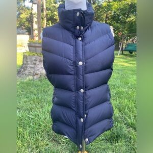 J. Crew Women's Navy Blue Quilted Down filled vest